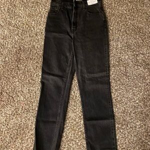 Abercrombie & Fitch High Rise Black Jeans